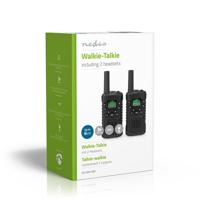 Nedis wltk0610bk walkie talkie set 2 handsets tot 6 km frequentiekanalen: 8 ptt / vox tot 3 uur koptelefoonoutput 2 headsets zwart - thumbnail
