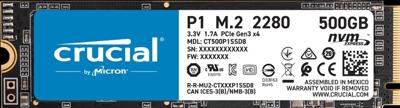 Crucial P1 NVMe/PCIe M.2 SSD 2280 harde schijf 1 TB M.2 NVMe PCIe 3.0 x4 Crucial P1 NVMe/PCIe M.2 SSD 2280 harde schijf 1 TB M.2 NVMe PCIe 3.0 x4