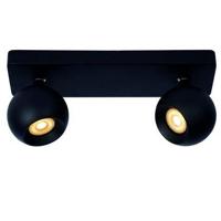 Lucide FAVORI - Plafondspot - 2xGU10 - Zwart - thumbnail