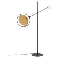 Zuiver Vloerlamp 'Sirius' 140cm, kleur Zwart/Goud - thumbnail
