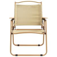 Campingstoelen 2 st 54x55x78 cm oxford stof beige - thumbnail