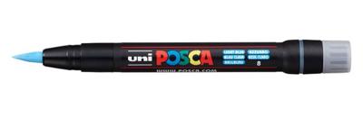 Paintmarker Uni POSCA PCF350 Brush 1-10mm lichtblauw Paintmarker Uni POSCA PCF350 Brush 1-10mm lichtblauw