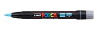 Paintmarker Uni POSCA PCF350 Brush 1-10mm lichtblauw - thumbnail