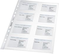 Leitz showtas ft A4 voor visitekaartjes, uit PP, pak van 10 stuks, 11-gaats perforatie - thumbnail