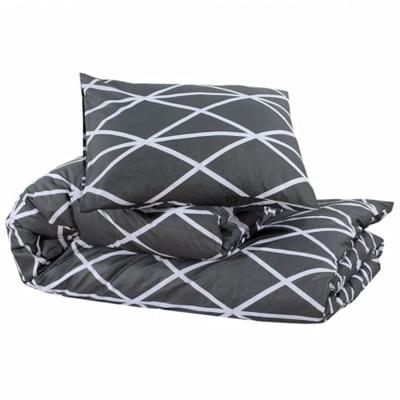 Dekbedovertrekset 140x200 cm katoen grijs