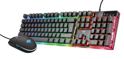 Trust GXT 838 Azor Gaming Combo - Keyboard met Muis Toetsenbord Zwart - thumbnail