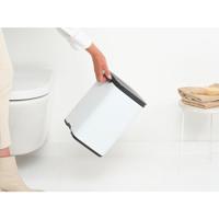Brabantia Bo afvalemmer 7 liter met kunststof binnenemmer white - thumbnail