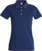 Clique 028241 Stretch Premium Polo Ladies - Blauwmelange - S - thumbnail