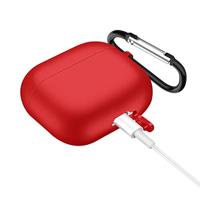 Lunso - Softcase cover hoes - AirPods 3 - Rood - thumbnail