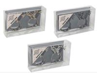 Servetring 2 stuks rendier 3ass kleur goud/zilver/zwart HIT - Hit - thumbnail