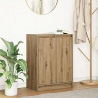 Dressoir ambachtelijk spaanplaat hout ambachtelijk 57x34x76 cm - thumbnail