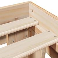 Bedframe zonder matras massief grenenhout 140x190 cm - thumbnail