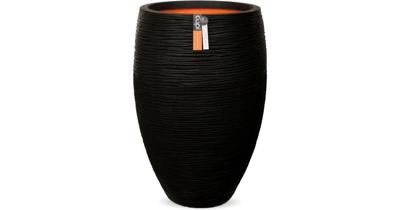 Capi Nature Rib NL vase luxe 39x60cm bloempot zwart