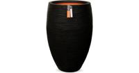 Capi Nature Rib NL vase luxe 39x60cm bloempot zwart - thumbnail