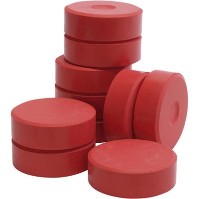 Colortime Tempera vloeibare aquarelverf, h: 19 mm, d 57 mm, rood, 10 stuk/ 1 doos