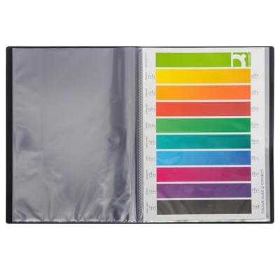 Q-CONNECT showalbum, A4, 20 tassen, zwart