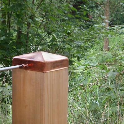 Connex Paalkapje 70X70Mm Zonder Kogel Cu - HV4296 Connex Paalkapje 70X70Mm Zonder Kogel Cu - HV4296