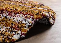 Boho&me Rond hoogpolig vloerkleed strepen Artisan - multi|okergeel - - thumbnail