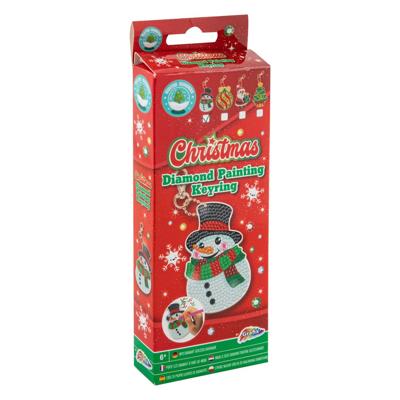 Grafix Maak je eigen diamond painting sleutelhanger kerst