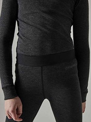 Craft 1909714 Core Wool Merino Set Jr - Black Melange - 146/152 Craft 1909714 Core Wool Merino Set Jr - Black Melange - 146/152