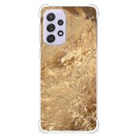 Samsung Galaxy A33 Anti-Shock Hoesje Marmer Creme - thumbnail