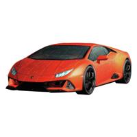 Ravensburger 3d puzzel lamborghini huracan evo arancio, 108st. - thumbnail