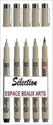 Fineliner sakura pigma micron koelgrijs 4 maten | 6 stuks