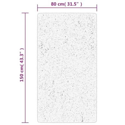 VidaXL Vloerkleed pamplona shaggy hoogpolig 80x150 cm beige antraciet - thumbnail