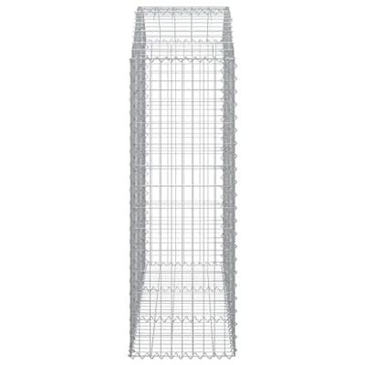 Schanskorf gewelfd 150x50x140/160 cm gegalvaniseerd ijzer Schanskorf gewelfd 150x50x140/160 cm gegalvaniseerd ijzer