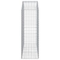 Schanskorf gewelfd 150x50x140/160 cm gegalvaniseerd ijzer - thumbnail