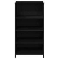 Receptiebalie 55x50x103,5 cm bewerkt hout zwart - thumbnail