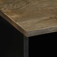 Tv-meubel 70x33,5x46 cm massief mangohout lichtgrijs - thumbnail