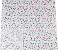 Zijdevloei papier 50x75cm 22gr 100 velgekleurde sterren - thumbnail