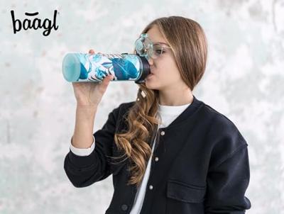 Baagl Drinkfles 700 ml Leafs Baagl Drinkfles 700 ml Leafs