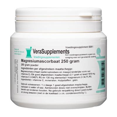 VeraSupplements Magnesiumascorbaat Poeder VeraSupplements Magnesiumascorbaat Poeder