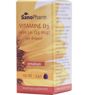 Sanopharm Emulsan Vitamine D3 1000 IE Druppels
