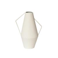 Vaas Cadiz Metaal 26cm wit - thumbnail