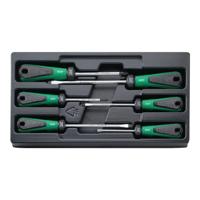 Stahlwille 4891 SATZ DRALL-SCHRAUBENDREHER M. DREIKOMPONENTENGRIFF Schroevendraaierset - thumbnail