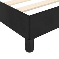 Bedframe zonder matras 160x200 cm fluweel zwart - thumbnail