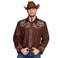 Cowboy blouse Country bruin - thumbnail