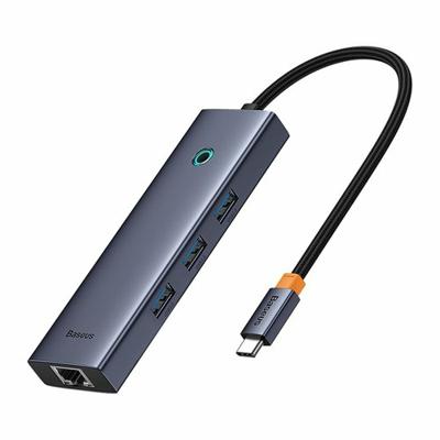 Baseus Hub 6w1 UltraJoy 6-Port (USB-C naar 1 x HDMI4K @ 30 Hz + 3 x USB 3.0 + 1 x PD + RJ45)