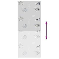 Doucherolgordijn 100x240 cm stofbreedte 96 cm - thumbnail