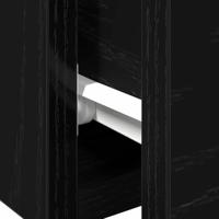 Wandkast 2 pcs Zwart eiken 68 x 30 x 20 cm Bewerkt hout - thumbnail