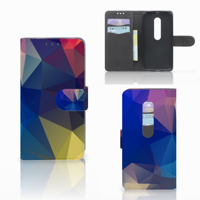 Motorola Moto G 3e Generatie Bookcase Polygon Dark - thumbnail