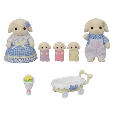 Accessoires voor poppenhuis Sylvanian Families 5735 Flora Rabbit family