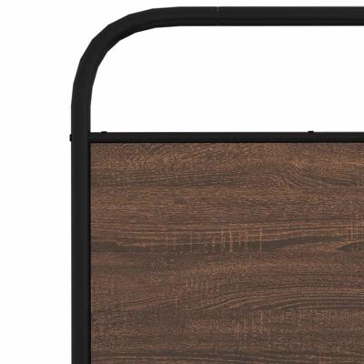 Bedframe zonder matras bewerkt hout bruin eikenkleur 135x190 cm - thumbnail