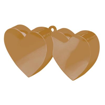 Ballongewicht dubbel hart goud 150gr