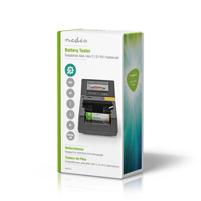 Batterijtester | AAA-, AA-, C-, D-, 9V- en Knoopcelbatterijen - thumbnail