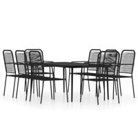 9-delige Tuinset zwart - thumbnail