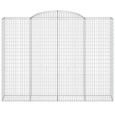 Schanskorven 9 st gewelfd 300x50x220/240 cm ijzer